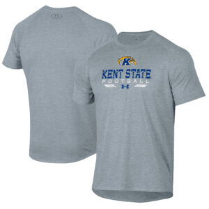 Men's Under Armour  Gray Kent State Golden Flashes Football Tech T-Shirt