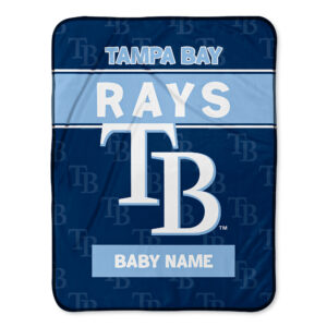 Chad & Jake  Tampa Bay Rays 30" x 40" Personalized Baby Blanket