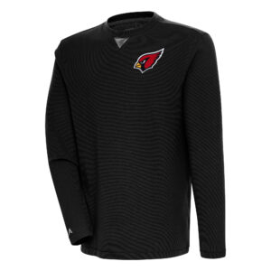 Men's Antigua  Black Arizona Cardinals Flier Bunker Pullover Sweatshirt
