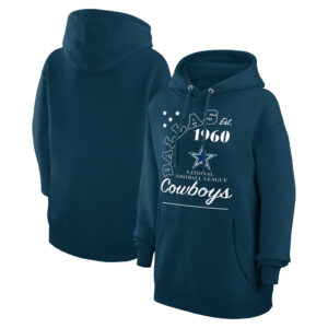 Unisex Starter  Navy Dallas Cowboys Arch Team Fleece Pullover Hoodie