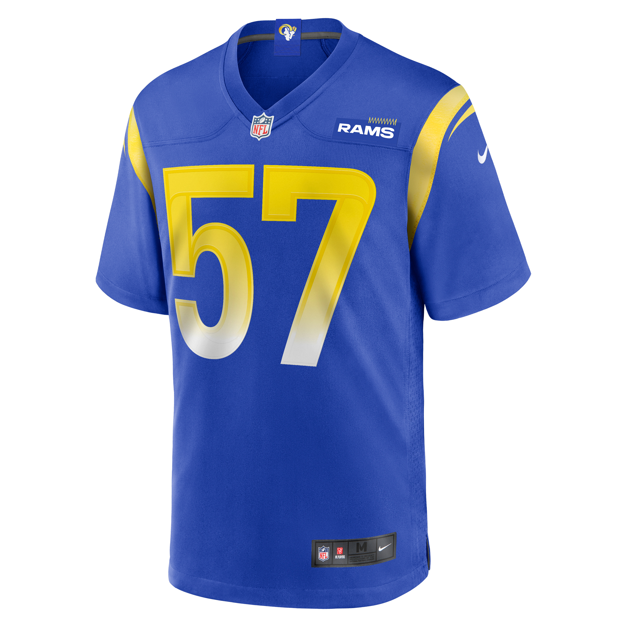 Men's Nike Zachary Thomas Royal Los Angeles Rams Team Game Jersey - Image 6