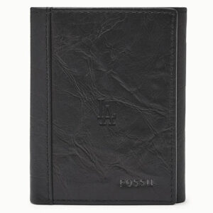 Fossil Black Los Angeles Dodgers Neel Extra Capacity Trifold Wallet