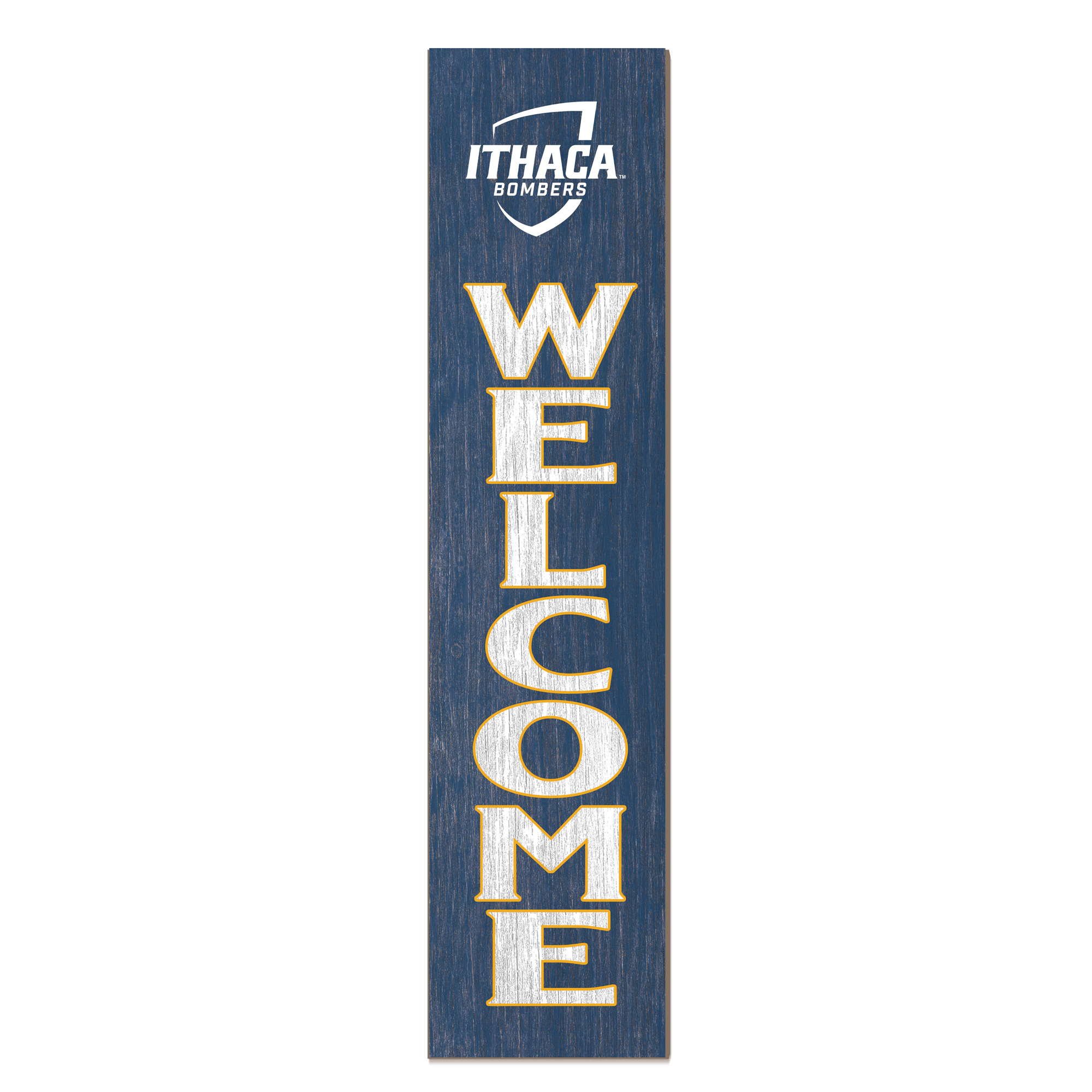 Ithaca College Bombers 12'' x 48'' Welcome Outdoor Leaner