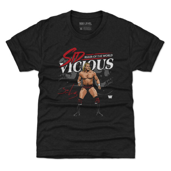 Youth 500 Level  Black Sid Vicious Ruler Of The World T-Shirt