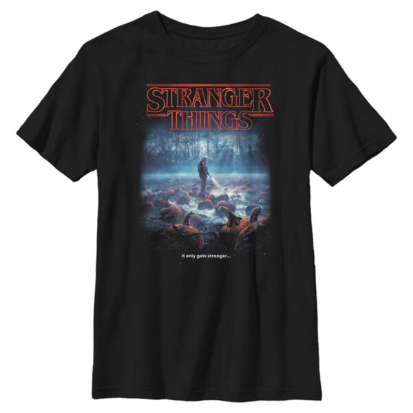 Youth Mad Engine  Black Stranger Things T-Shirt