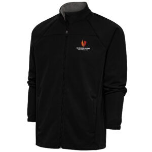Men's Antigua  Black Gardner-Webb Bulldogs Links Full-Zip Golf Jacket