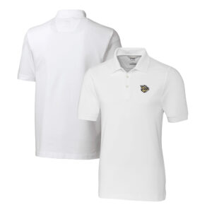 Men's Cutter & Buck White Lehigh Valley IronPigs DryTec Advantage Tri-Blend Pique Polo
