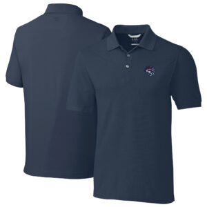 Men's Cutter & Buck Navy Binghamton Rumble Ponies Big & Tall DryTec Advantage Tri-Blend Pique Polo