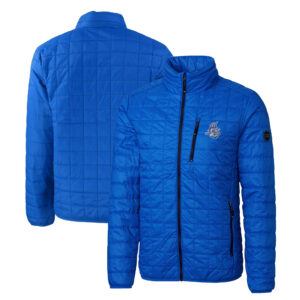 Men's Cutter & Buck Royal Hartford Yard Goats Rainier PrimaLoft Big & Tall Eco Insulated Full-Zip Puffer Jacket