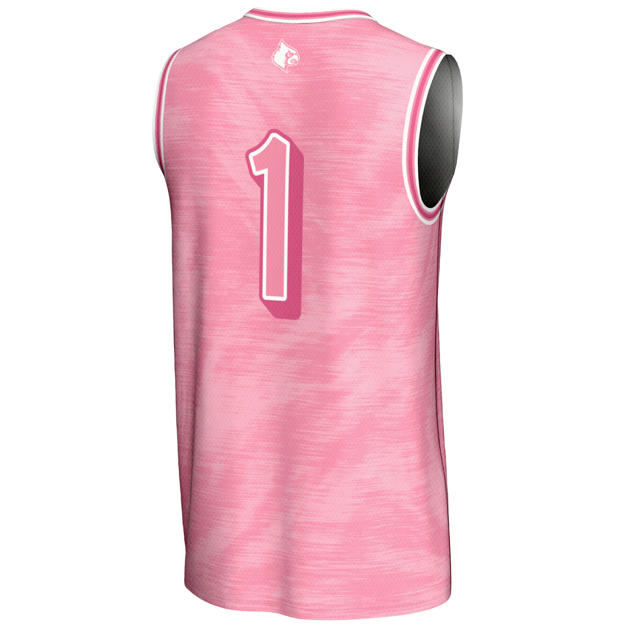 Unisex GameDay Greats #1 Pink Louisville Cardinals Lightweight Basketball Fashion Jersey - Image 4