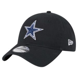 Men's New Era  Black Dallas Cowboys Main 9TWENTY Adjustable Hat
