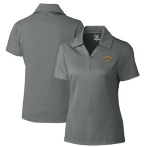 Women's Cutter & Buck Gray Seattle Mariners City Connect DryTec Genre Textured Solid Polo