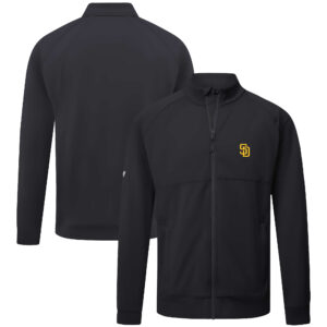 Men's Levelwear Black San Diego Padres Form Insignia Full-Zip Jacket