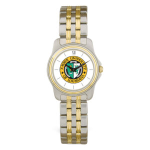 Women's Silver/Gold Xavier University of Louisiana Gold Rush Two-Tone Wristwatch