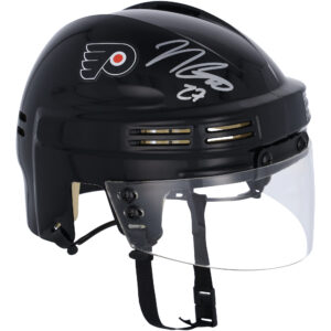 Noah Cates Philadelphia Flyers Autographed Black Mini Helmet