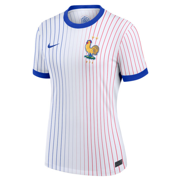 Women's Nike  White France National Team 2024 Away Replica Blank Jersey - Image 9
