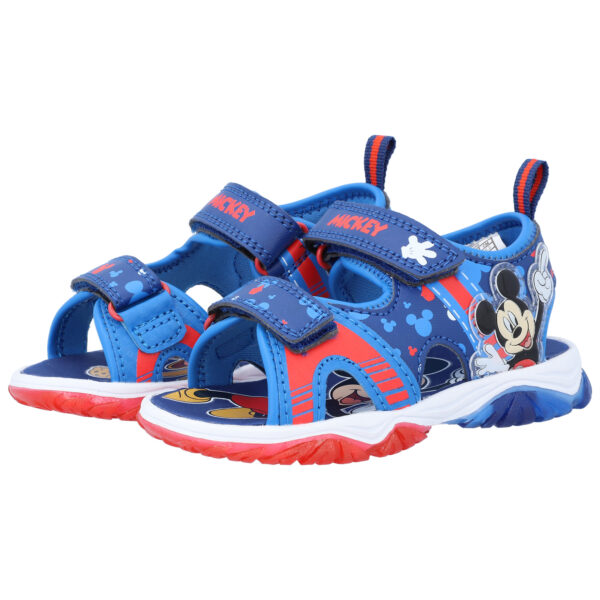 Toddler Josmo Mickey Mouse Blue Light-Up Sandals