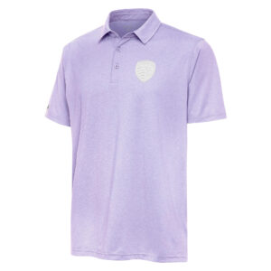 Men's Antigua Lavender Sporting Kansas City White Logo Par 3 Polo