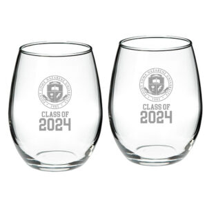 Point Loma Sea Lions Class of 2024 Two-Piece 21oz. Stemless Wine Glass Set