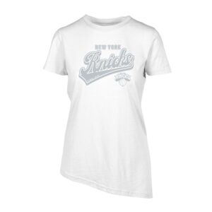 Women's Levelwear White New York Knicks Birch Sweep T-Shirt