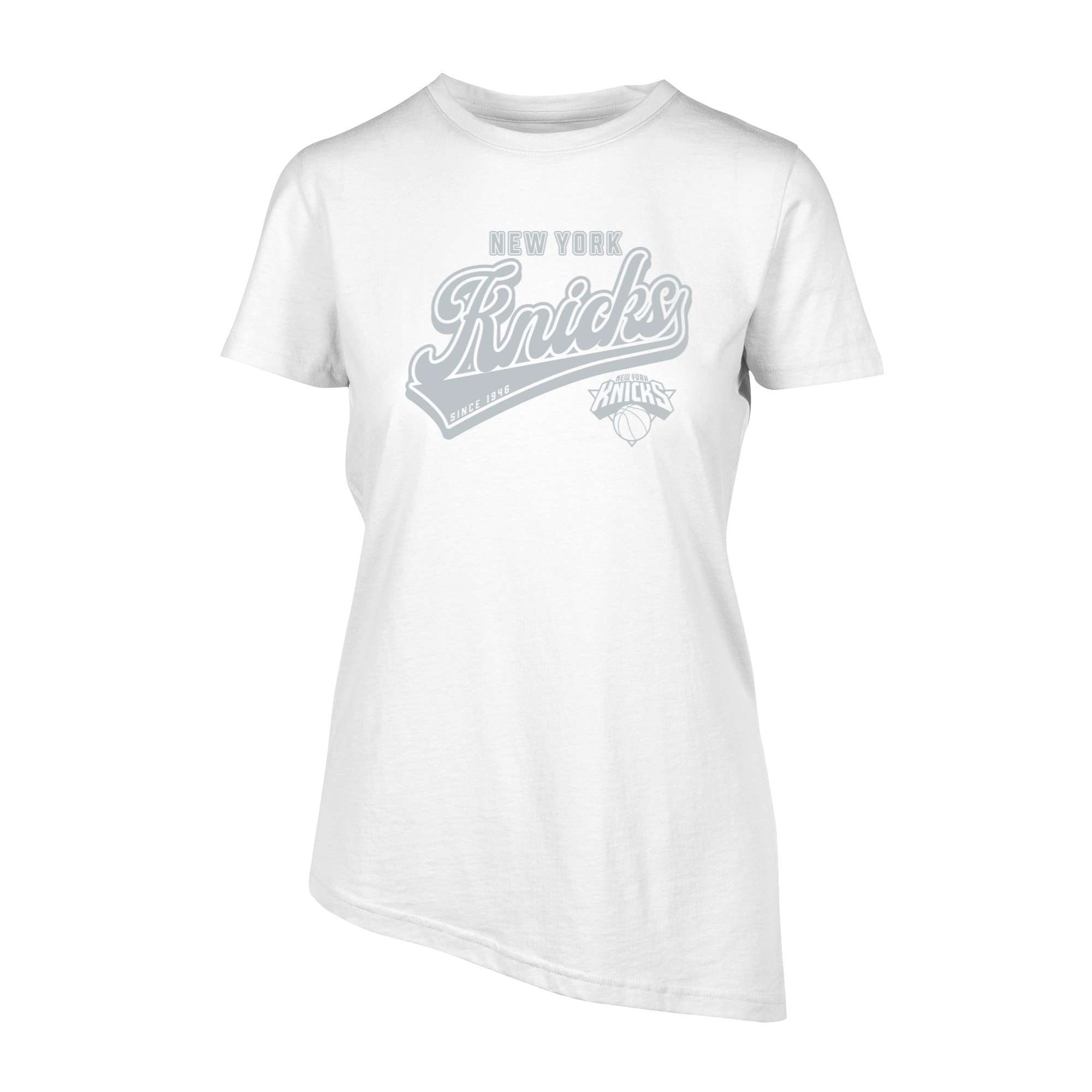 Women's Levelwear White New York Knicks Birch Sweep T-Shirt