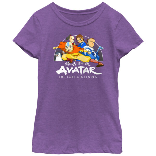 Girls Youth Mad Engine Purple Avatar: The Last Airbender Ready For Action T-Shirt