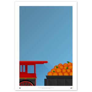 Houston Astros Minute Maid Park 24" x 36" Minimalist Fine Art Print