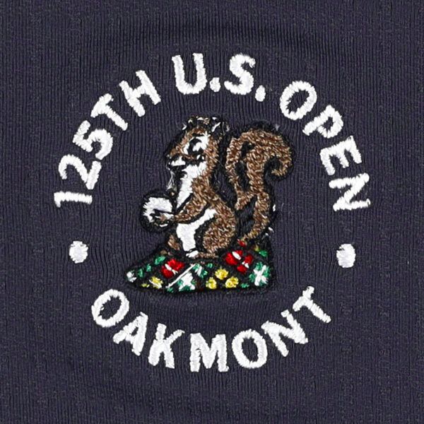 Men's 2025 U.S. Open IBKUL Charcoal Icefil Polo - Image 9