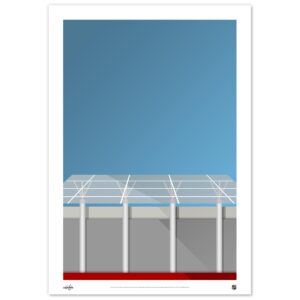 Washington Capitals 24" x 36" Minimalist Stadium Fine Art Print