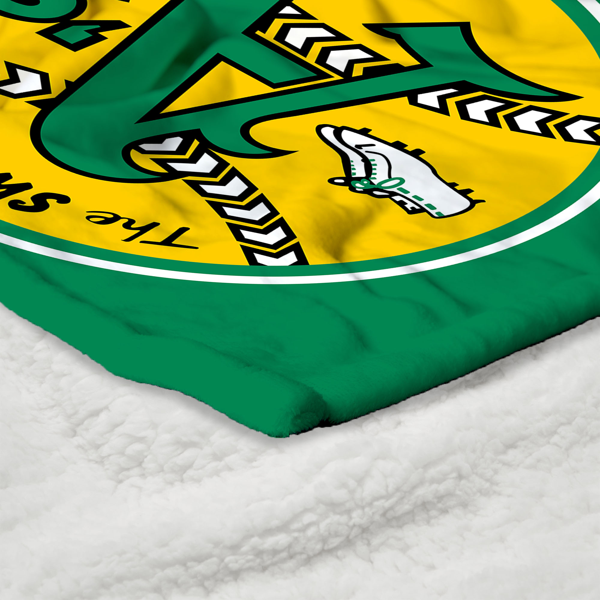 The Northwest Group Oakland Athletics 50” x 60” Cooperstown Collection Silk Touch Throw Blanket - Image 5