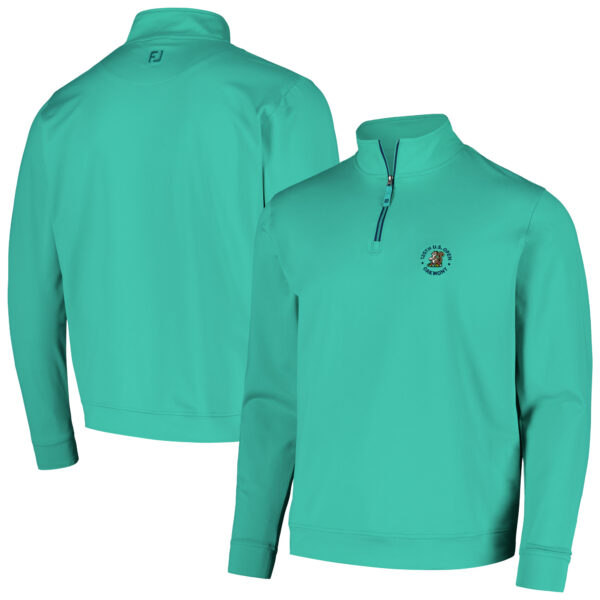 Men's 2025 U.S. Open FootJoy Green Approach ProDry Quarter-Zip Sweatshirt