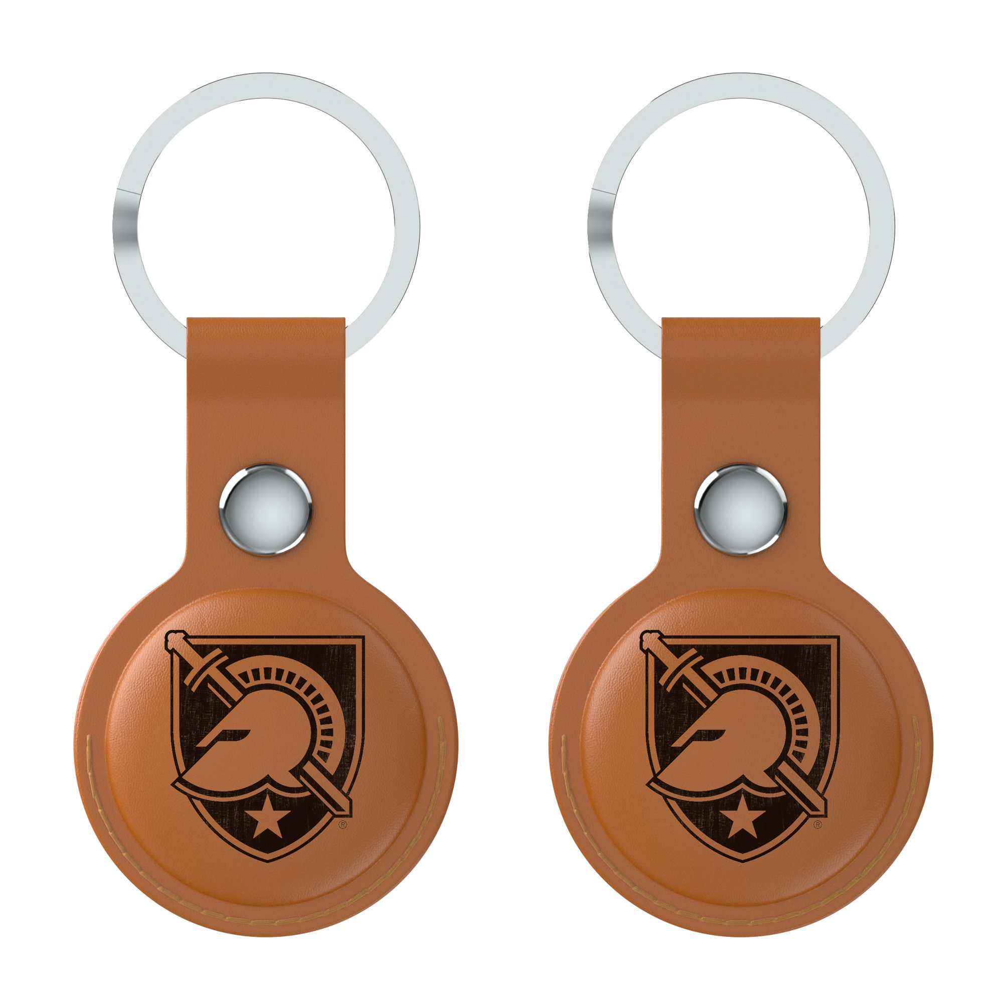 Keyscaper Brown Army Black Knights Two-Pack AirTag Holders