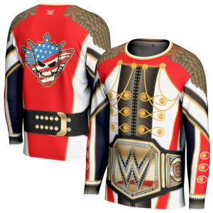 Men's ProSphere Cody Rhodes Entrance Coat Undisputed Championship Long Sleeve T-Shirt