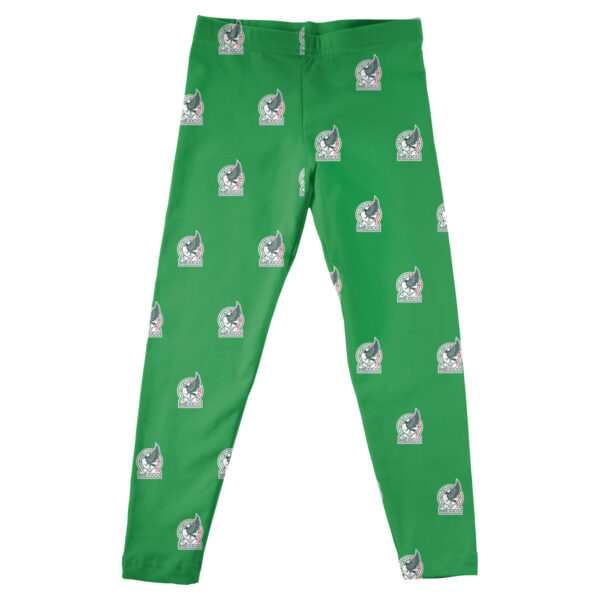 Girls Youth Vive La Fete  Green Mexico National Team All-Over Print Leggings