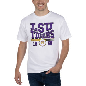 Unisex Uscape Apparel White LSU Tigers Garment Dyed T-Shirt
