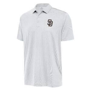 Men's Antigua White San Diego Padres Big & Tall Ellipse Polo