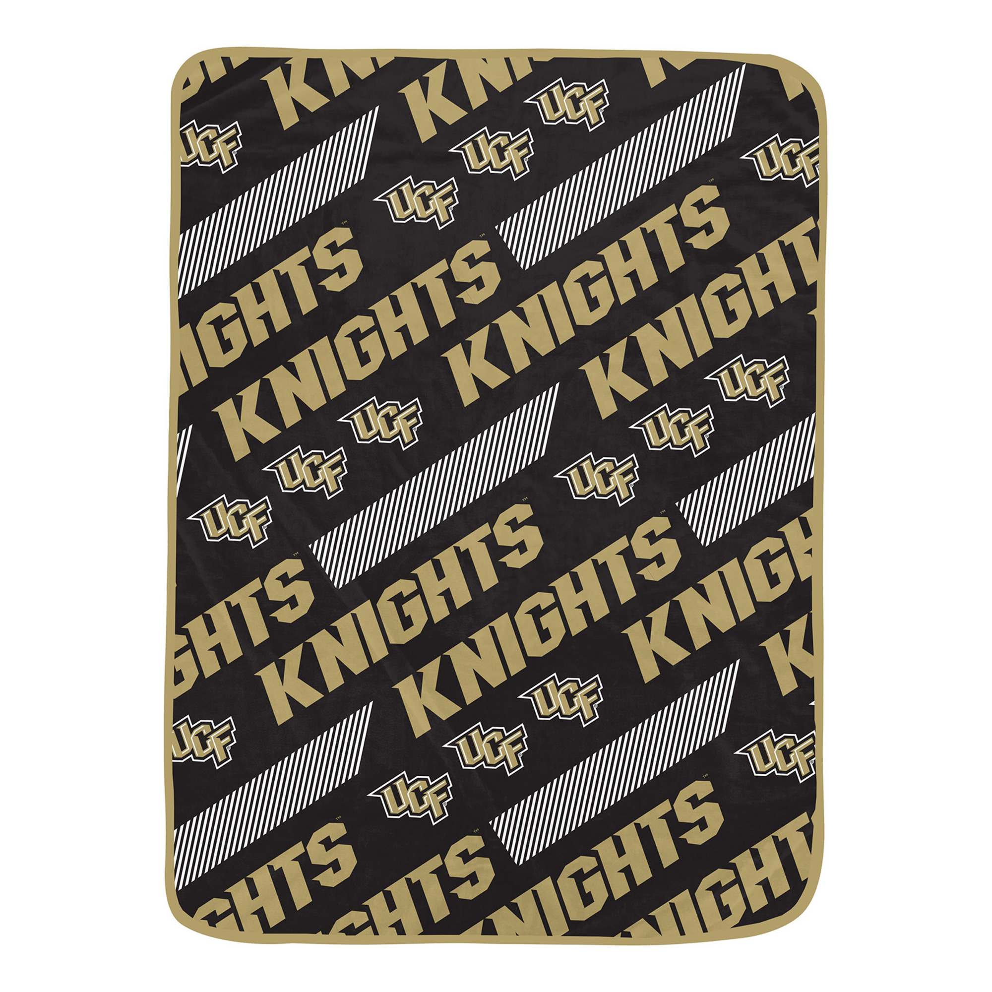 Pegasus UCF Knights 60" x 72" Slanted Half-Stripe Wordmark Ultra Soft Blanket
