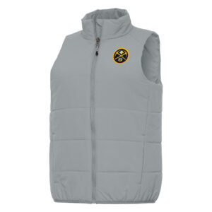Women's Antigua Gray Denver Nuggets Experience Full-Zip Vest