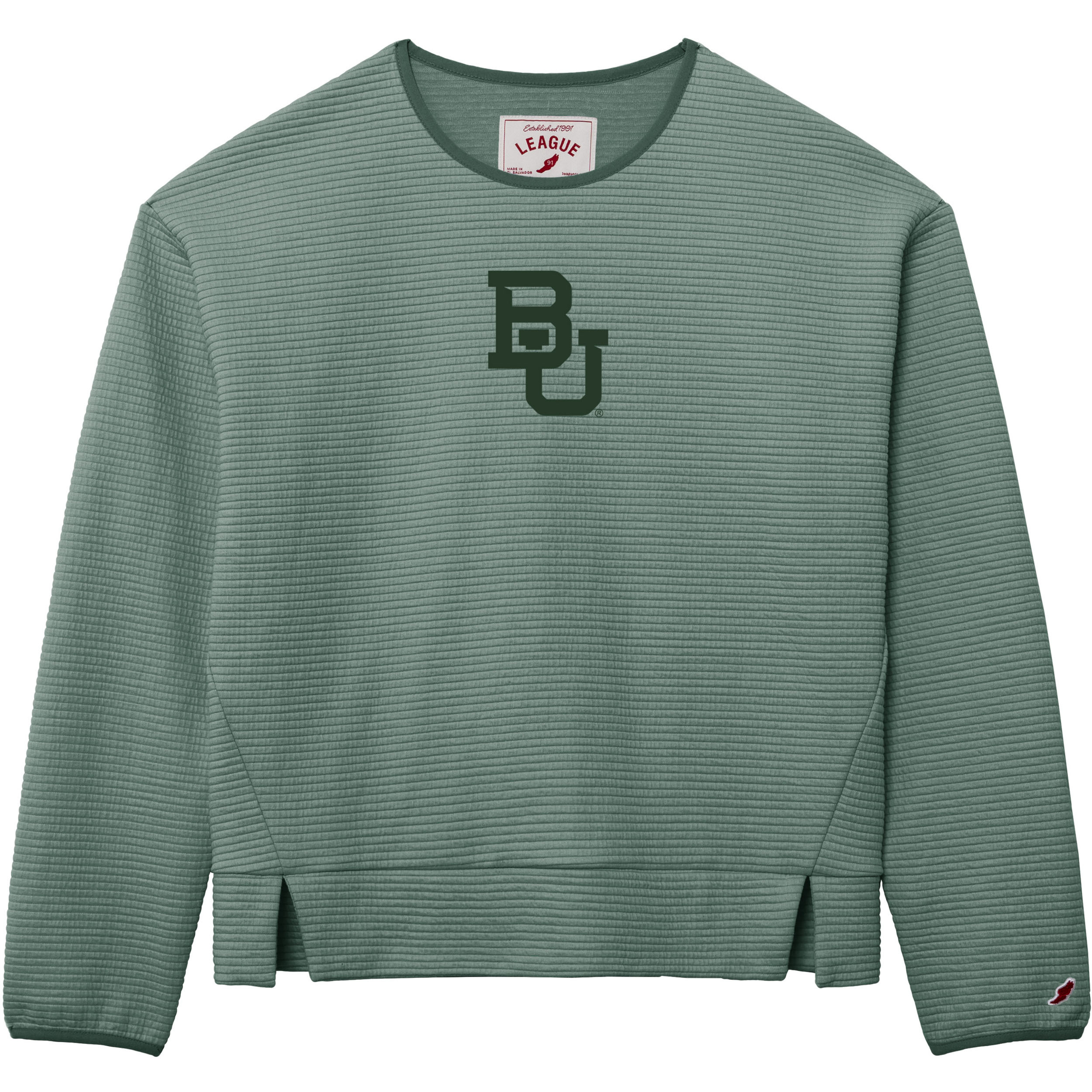 Women's League Collegiate Wear Green Baylor Bears Summit Pullover Sweatshirt