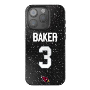 Keyscaper Budda Baker Black Arizona Cardinals Bling iPhone Case