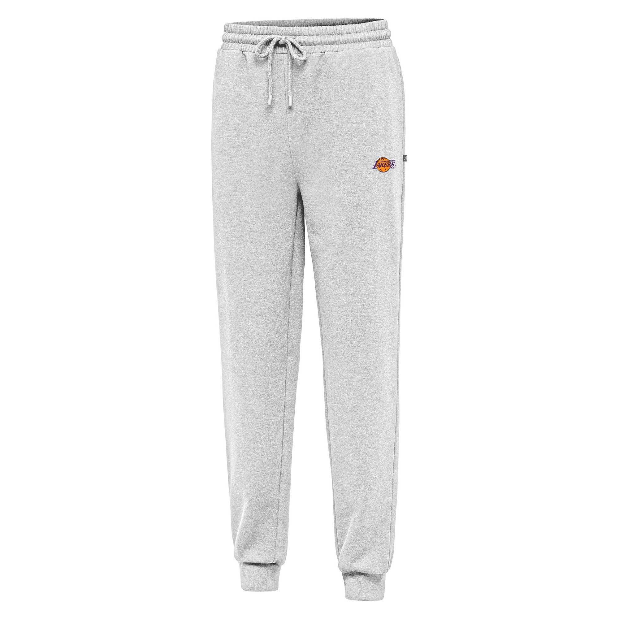 Men's Antigua Heather Gray Los Angeles Lakers Idol Jogger Pants