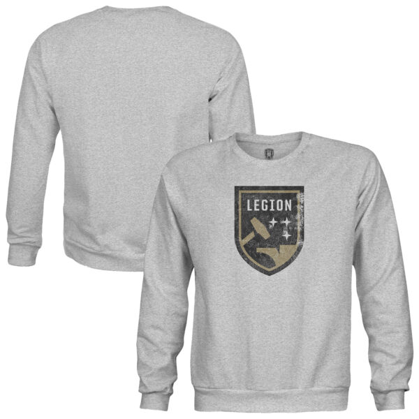 Youth 1863FC Heather Gray Birmingham Legion FC Color Badge Pullover Sweatshirt