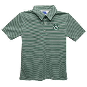Toddler Vive La Fete Green Northwest Missouri State Bearcats Pencil Stripe Polo