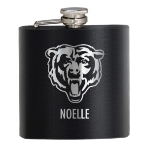 Black Chicago Bears 6oz. Personalized Stealth Hip Flask