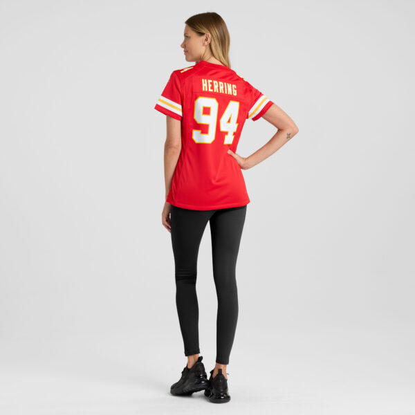 Women's Nike Malik Herring Red Kansas City Chiefs Team Game Player Jersey - Image 10