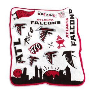 Atlanta Falcons 50'' x 60'' Native Raschel Plush Throw Blanket