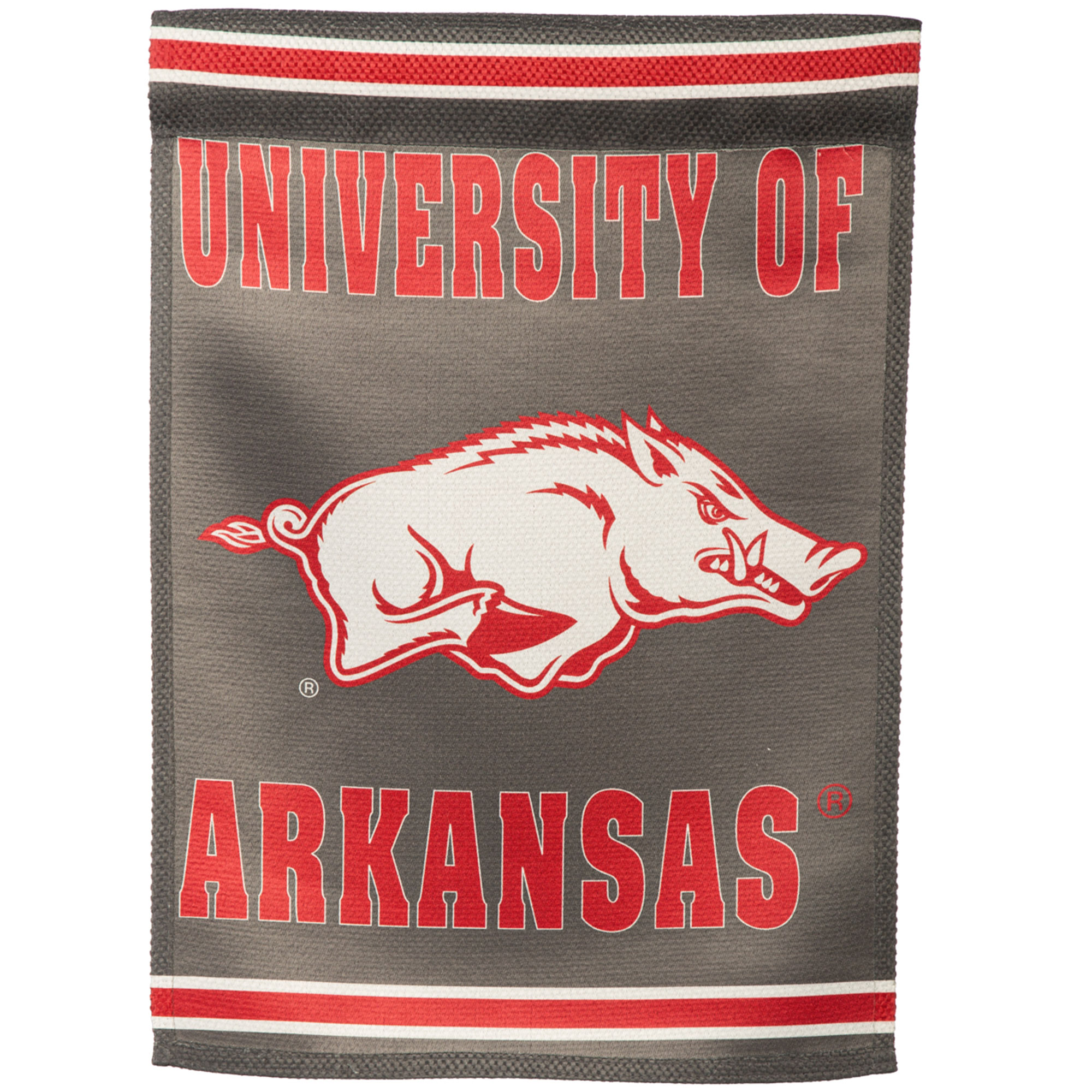 Arkansas Razorbacks 28" x 44" Double-Sided Embossed Suede House Flag - Image 5