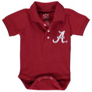 Infant Crimson Alabama Crimson Tide Polo Bodysuit