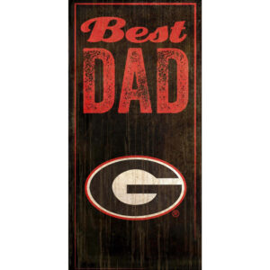 Georgia Bulldogs 6'' x 12'' Best Dad Sign