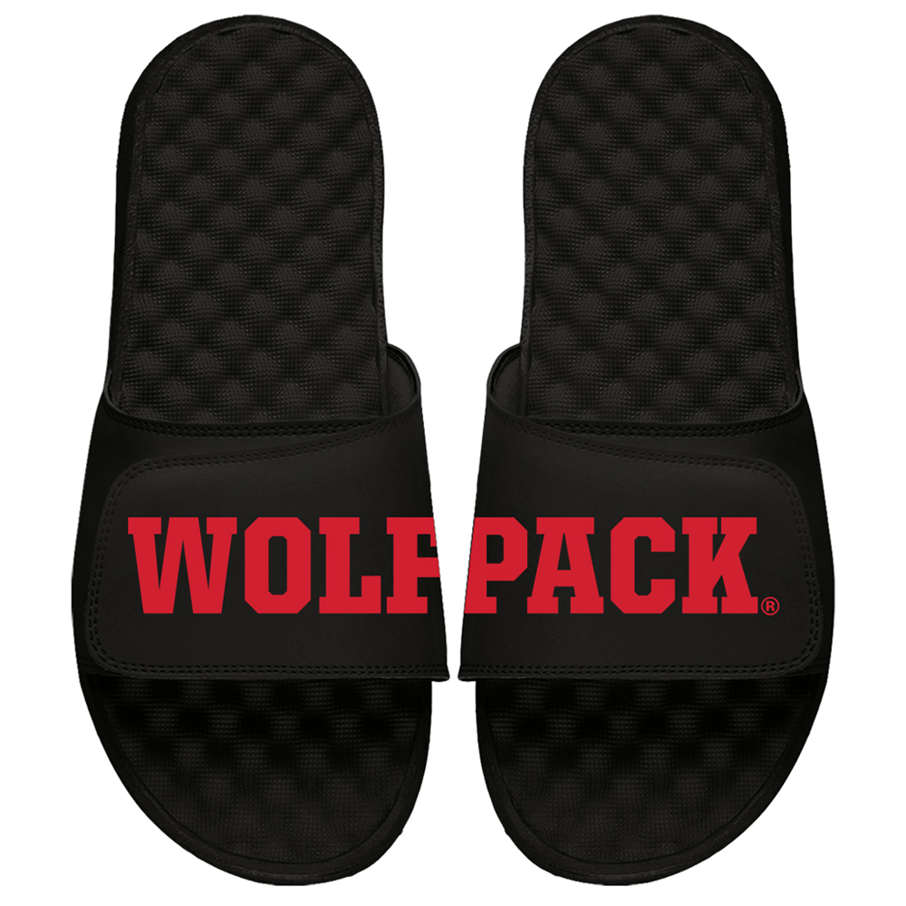 Men's ISlide Black NC State Wolfpack